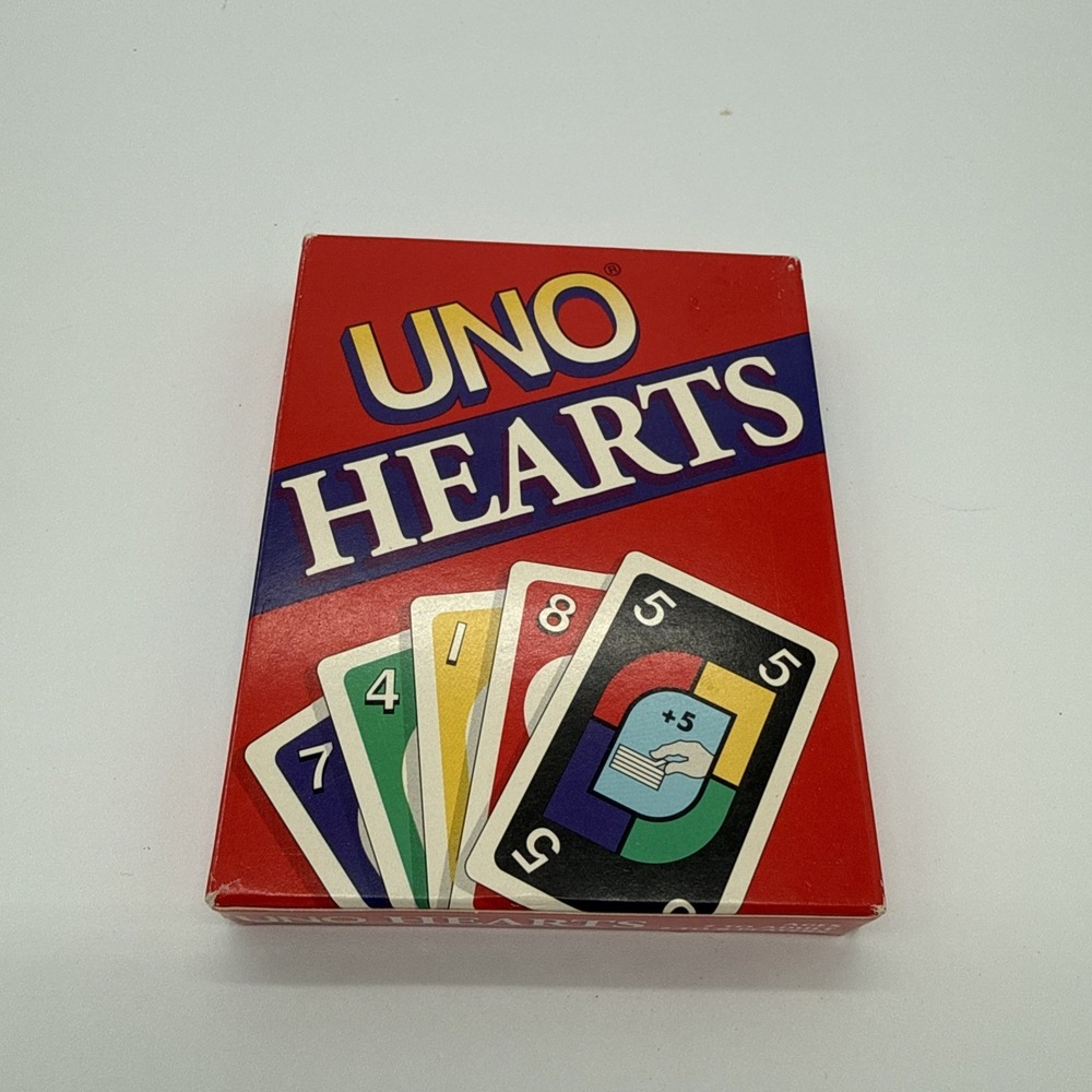 Mattel UNO Hearts Card Game - Complete with Instructions and Box
